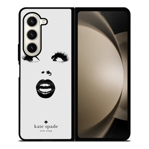 KATE SPADE BLACK WHITE FACE Samsung Galaxy Z Fold 5 Case Cover