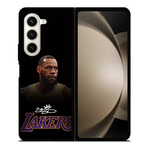 LEBRON JAMES LA LAKERS AUTOGRAPH Samsung Galaxy Z Fold 5 Case Cover