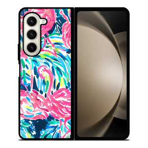 LILLY PULITZER FLAMINGO Samsung Galaxy Z Fold 5 Case Cover