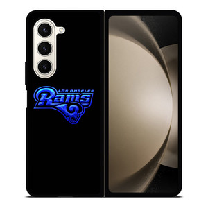 LOS ANGELES RAMS NEON BLUE LOGO Samsung Galaxy Z Fold 5 Case Cover