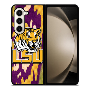 LSU TIGERS FOOTBALL HALFTONE Samsung Galaxy Z Fold 5 Case Cover