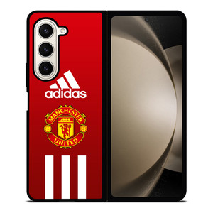 MANCHESTER UNITED FC ADIDAS STRIPES Samsung Galaxy Z Fold 5 Case Cover
