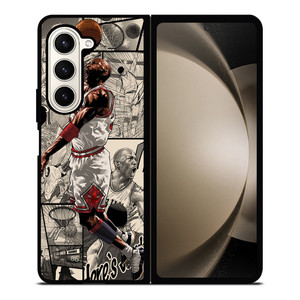 MICHAEL JORDAN COMIC ART Samsung Galaxy Z Fold 5 Case Cover