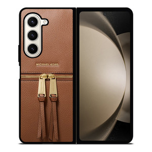 MICHAEL KORS MK LOGO BACKPACK BAG BROWN Samsung Galaxy Z Fold 5 Case Cover