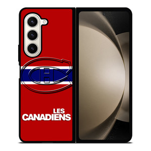 MONTREAL LES CANADIENS STRIPED LOGO Samsung Galaxy Z Fold 5 Case Cover