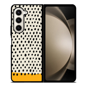 MUSTARD POLKADOTS PATTERN Samsung Galaxy Z Fold 5 Case Cover