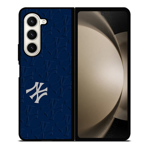 NEW YORK YANKEES ICON LOGO BASEBALL BLUE Samsung Galaxy Z Fold 5 Case Cover