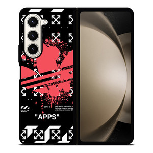 OFF WHITE X ADIDAS RED Samsung Galaxy Z Fold 5 Case Cover