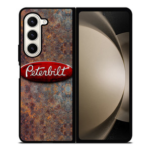 PETERBILT TRUCK RUSTY METAL LOGO Samsung Galaxy Z Fold 5 Case Cover