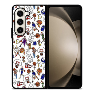 PLAYFUL BASKETBALL DOODLE ART Samsung Galaxy Z Fold 5 Case Cover PLAYFUL BASKETBALL DOODLE ART Samsung Galaxy Z Fold 5 Case Cover