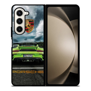 PORSCHE LOGO GREEN CAR Samsung Galaxy Z Fold 5 Case Cover
