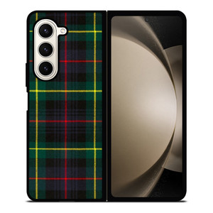 RED YELLOW TARTAN PLAID PATTERN Samsung Galaxy Z Fold 5 Case Cover