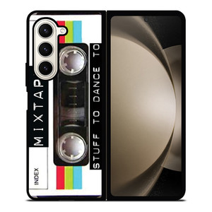 RETRO CLEAR MIXTAPE Samsung Galaxy Z Fold 5 Case Cover