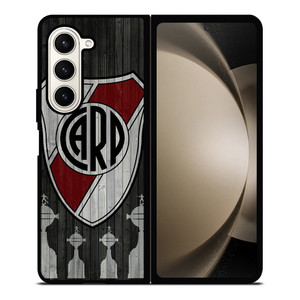 RIVER PLATE EL MAS GRANDE WOODEN LOGO Samsung Galaxy Z Fold 5 Case Cover