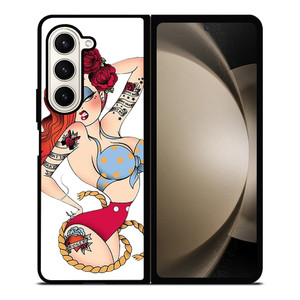 SAILOR JERRY TATTOO JESSICA RABBIT Samsung Galaxy Z Fold 5 Case Cover