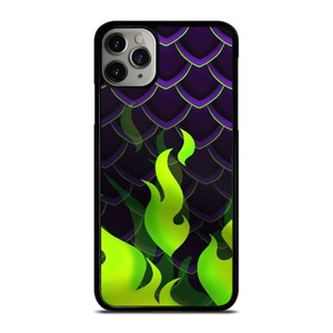 MALEFICENT GREEN FLAMES PATTERN iPhone 11 Pro Max Case Cover
