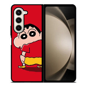 SHIN CHAN RED MINIMALIST Samsung Galaxy Z Fold 5 Case Cover SHIN CHAN RED MINIMALIST Samsung Galaxy Z Fold 5 Case Cover