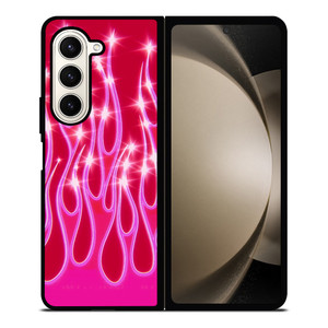 SNINY PINK FLAMES Samsung Galaxy Z Fold 5 Case Cover