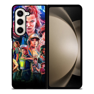 STRANGER THINGS CHARACTERS ART Samsung Galaxy Z Fold 5 Case Cover