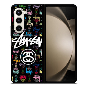 STUSSY COLLAGE LOGO Samsung Galaxy Z Fold 5 Case Cover