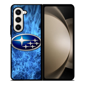 SUBARU BLUE FIRE LOGO Samsung Galaxy Z Fold 5 Case Cover