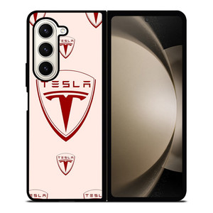 TESLA CAR LOGO COLLAGE Samsung Galaxy Z Fold 5 Case Cover