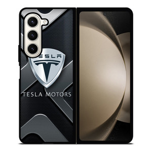 TESLA MOTOR CAR ICON Samsung Galaxy Z Fold 5 Case Cover