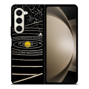 THE SOLAR SYSTEM HAND DRAWN Samsung Galaxy Z Fold 5 Case Cover
