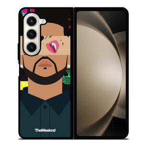 THE WEEKND XO CARTOON Samsung Galaxy Z Fold 5 Case Cover THE WEEKND XO CARTOON Samsung Galaxy Z Fold 5 Case Cover