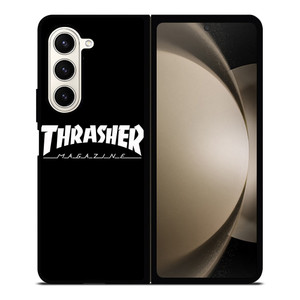 THRASHER SKATEBOARD MAGAZINE BLACK Samsung Galaxy Z Fold 5 Case Cover