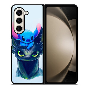 TOOTHLESS AND STITCH ART Samsung Galaxy Z Fold 5 Case Cover