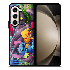 TOOTHLESS STITCH PIKACHU Samsung Galaxy Z Fold 5 Case Cover