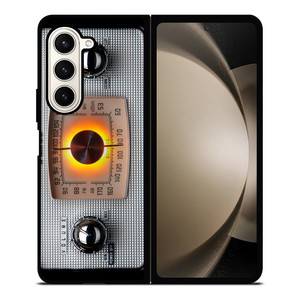 VINTAGE RADIO SILVER METAL Samsung Galaxy Z Fold 5 Case Cover VINTAGE RADIO SILVER METAL Samsung Galaxy Z Fold 5 Case Cover