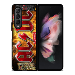 ACDC BAND LOGO ALBUM Samsung Galaxy Z Fold 3 Case Cover ACDC BAND LOGO ALBUM Samsung Galaxy Z Fold 3 Case Cover