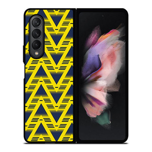ARSENAL YELLOW RETRO PATTERN Samsung Galaxy Z Fold 3 Case Cover ARSENAL YELLOW RETRO PATTERN Samsung Galaxy Z Fold 3 Case Cover