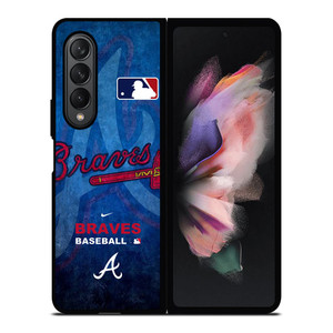 ATLANTA BRAVES LOGO MLB Samsung Galaxy Z Fold 3 Case Cover