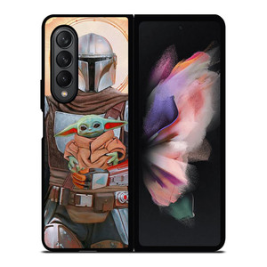 BABY YODA AND THE MANDALORIAN STAR WARS Samsung Galaxy Z Fold 3 Case Cover