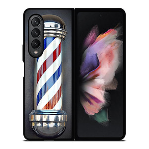 BARBER POLE HAIR CUT SYMBOL Samsung Galaxy Z Fold 3 Case Cover