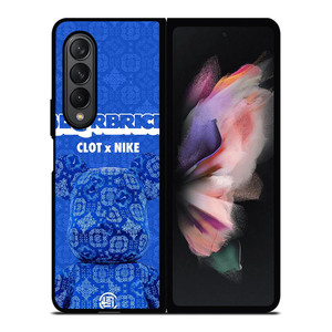 BEARBRICK CLOT X NIKE BLUE Samsung Galaxy Z Fold 3 Case Cover BEARBRICK CLOT X NIKE BLUE Samsung Galaxy Z Fold 3 Case Cover