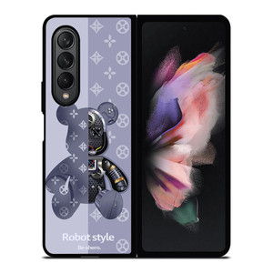 BEARBRICK ROBOT STYLE COOL BEAR Samsung Galaxy Z Fold 3 Case Cover BEARBRICK ROBOT STYLE COOL BEAR Samsung Galaxy Z Fold 3 Case Cover