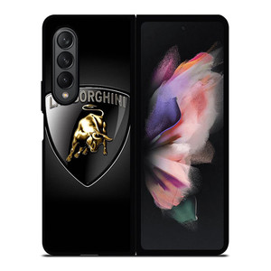 BLACK LAMBORGHINI LOGO Samsung Galaxy Z Fold 3 Case Cover