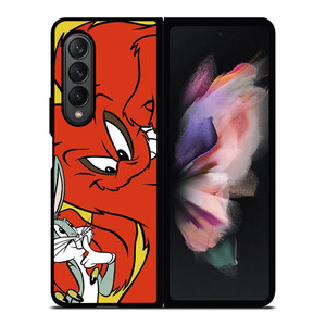 BUGS BUNNY AND GOSSAMER RED Samsung Galaxy Z Fold 3 Case Cover BUGS BUNNY AND GOSSAMER RED Samsung Galaxy Z Fold 3 Case Cover
