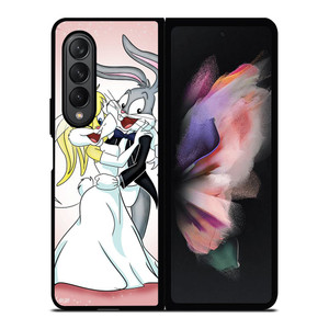 BUGS BUNNY AND LOLA LOVE Samsung Galaxy Z Fold 3 Case Cover BUGS BUNNY AND LOLA LOVE Samsung Galaxy Z Fold 3 Case Cover