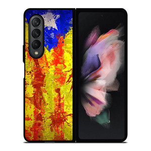 CATALONIA FLAG BRUSHES Samsung Galaxy Z Fold 3 Case Cover