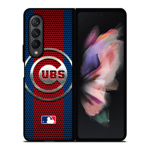 CHICAGO CUBS METAL LOGO Samsung Galaxy Z Fold 3 Case Cover CHICAGO CUBS METAL LOGO Samsung Galaxy Z Fold 3 Case Cover