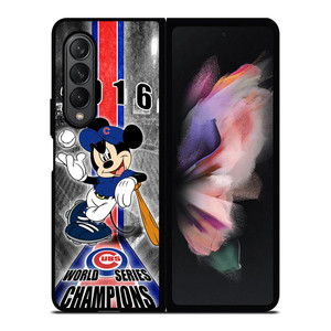 CHICAGO CUBS MICKEY MOUSE Samsung Galaxy Z Fold 3 Case Cover