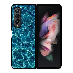 CLEAR BLUE WATER Samsung Galaxy Z Fold 3 Case Cover