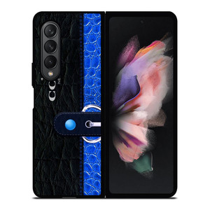 COACH BAG BLUE Samsung Galaxy Z Fold 3 Case Cover