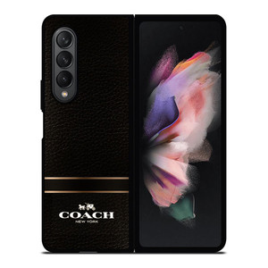 COACH BELT TEXTURE Samsung Galaxy Z Fold 3 Case Cover