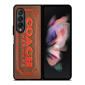 COACH LEATHERWARE EMBOSS Samsung Galaxy Z Fold 3 Case Cover